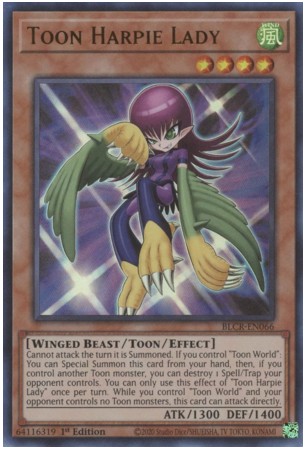 Toon Harpie Lady - BLCR-EN066 - Ultra Rare