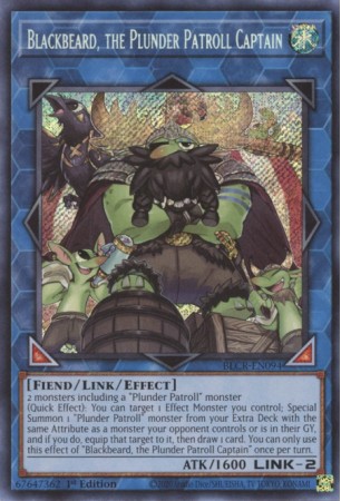 Blackbeard, the Plunder Patroll Captain - BLCR-EN094 - Secret Rare