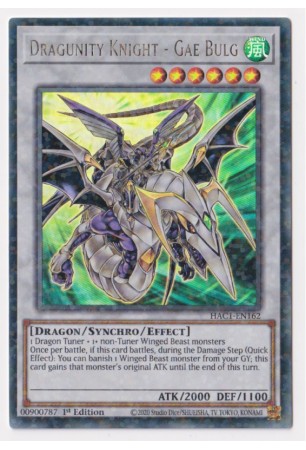 Dragunity Knight - Gae Bulg - HAC1-EN162 - Duel Terminal Ultra Parallel Rare