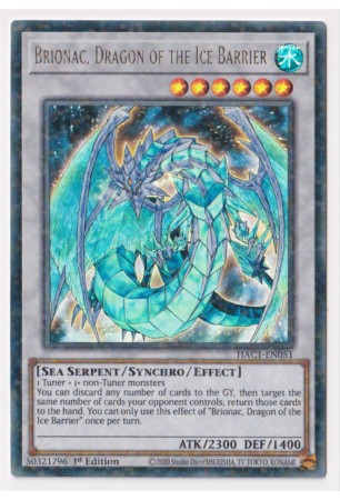 Brionac, Dragon of the Ice Barrier - HAC1-EN051 - Duel Terminal Ultra Parallel Rare