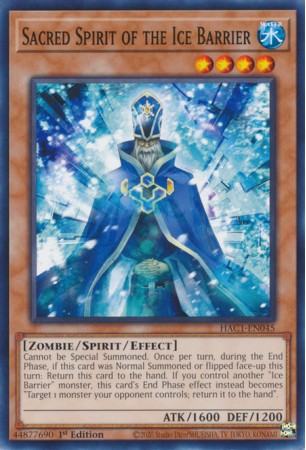 Sacred Spirit of the Ice Barrier - HAC1-EN045 - Common