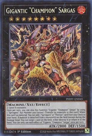 Gigantic "Champion" Sargas - PHHY-EN045 - Secret Rare