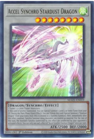 Accel Synchro Stardust Dragon Maze En Ultra Rare Duelshop