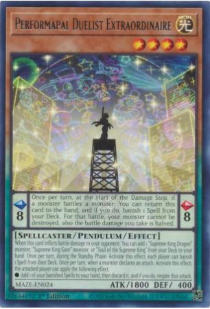 Performapal Duelist Extraordinaire - MAZE-EN024 - Rare