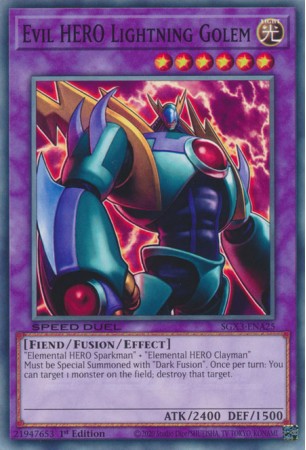 Evil HERO Lightning Golem - SGX3-ENA25 - Common