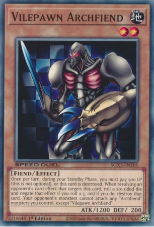 Vilepawn Archfiend - SGX3-ENE05 - Common