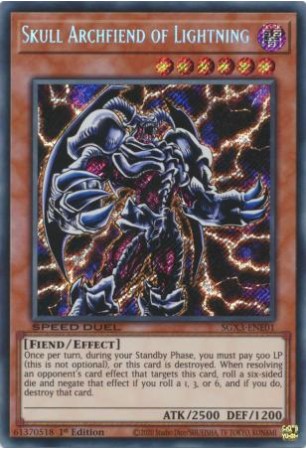 Skull Archfiend of Lightning - SGX3-ENE01 - Secret Rare