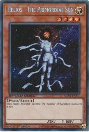 Helios - The Primordial Sun - SGX3-ENF01 - Secret Rare