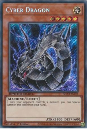 Cyber Dragon (alt. art) - SGX3-ENI28 - Secret Rare