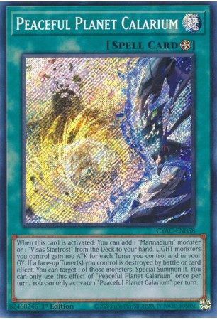 Peaceful Planet Calarium - CYAC-EN058 - Secret Rare