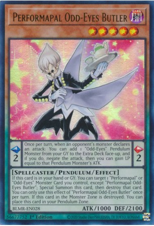 Performapal Odd-Eyes Butler - BLMR-EN028 - Ultra Rare