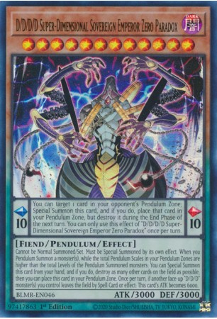 D/D/D/D Super-Dimensional Sovereign Emperor Zero Paradox - BLMR-EN046 - Ultra Rare