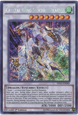 Crystal Wing Synchro Dragon - SHVI-EN049 - Secret Rare