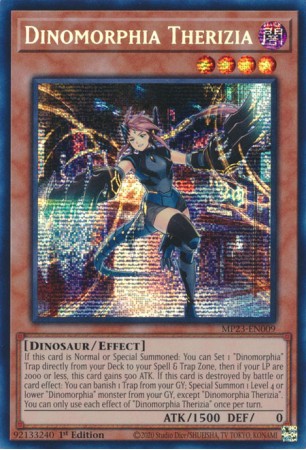 Dinomorphia Therizia - MP23-EN009 - Prismatic Secret Rare