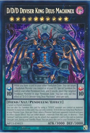 D/D/D Deviser King Deus Machinex - MP23-EN023 - Prismatic Secret Rare