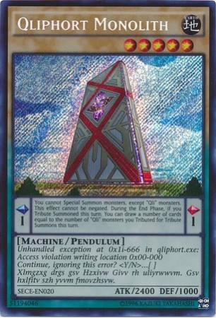 Qliphort Monolith - SECE-EN020 - Secret Rare