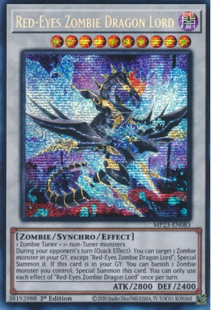 Red-Eyes Zombie Dragon Lord - MP23-EN083 - Prismatic Secret Rare