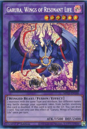 Garura, Wings of Resonant Life - MP23-EN148 - Prismatic Secret Rare