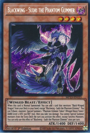 Blackwing - Sudri the Phantom Glimmer - MP23-EN155 - Prismatic Secret Rare