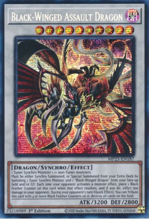 Black-Winged Assault Dragon - MP23-EN187 - Prismatic Secret Rare