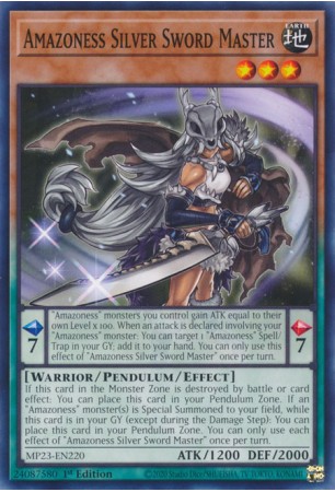 Amazoness Silver Sword Master - MP23-EN220 - Common