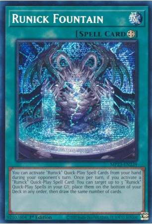 Runick Fountain - MP23-EN239 - Prismatic Secret Rare