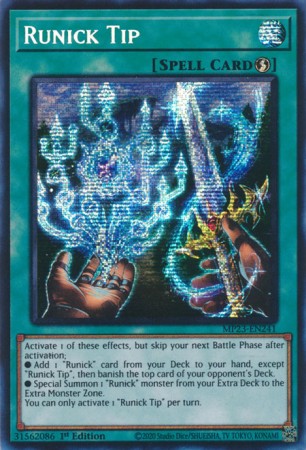 Runick Tip - MP23-EN241 - Prismatic Secret Rare