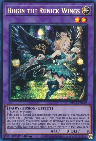 Hugin the Runick Wings - MP23-EN249 - Prismatic Secret Rare