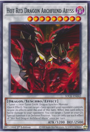 Hot Red Dragon Archfiend Abyss - SDCK-EN042 - Common