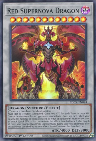 Red Supernova Dragon - SDCK-EN044 - Super Rare