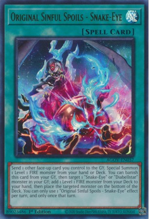 Original Sinful Spoils - Snake-Eye - AGOV-EN057 - Ultra Rare