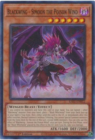 Blackwing - Simoon the Poison Wind - RA01-EN012 - Super Rare