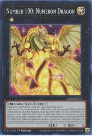 Number 100: Numeron Dragon - RA01-EN039 - Super Rare