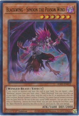 Blackwing - Simoon the Poison Wind - RA01-EN012 - Ultra Rare