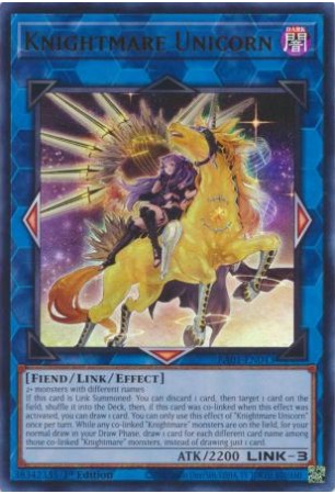 Knightmare Unicorn (alt. art) - RA01-EN043 - Ultra Rare