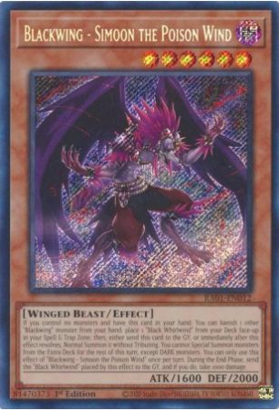 Blackwing - Simoon the Poison Wind - RA01-EN012 - Secret Rare