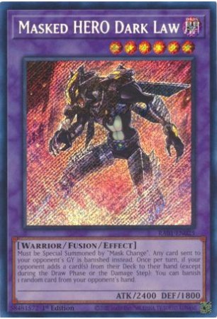 Masked HERO Dark Law - RA01-EN025 - Secret Rare