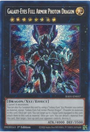 Galaxy-Eyes Full Armor Photon Dragon - RA01-EN037 - Secret Rare