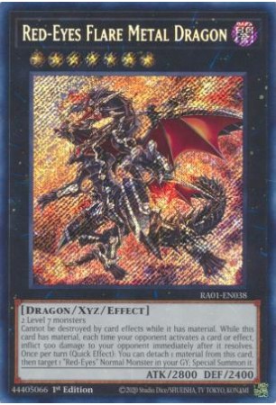 Red-Eyes Flare Metal Dragon - RA01-EN038 - Secret Rare