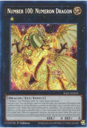 Number 100: Numeron Dragon - RA01-EN039 - Secret Rare