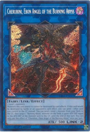 Cherubini, Ebon Angel of the Burning Abyss - RA01-EN042 - Secret Rare