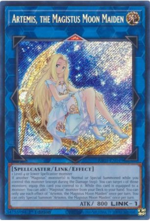 Artemis, the Magistus Moon Maiden - RA01-EN049 - Secret Rare