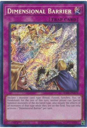 Dimensional Barrier - RA01-EN072 - Secret Rare