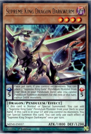 Supreme King Dragon Darkwurm - MZMI-EN057 - Rare