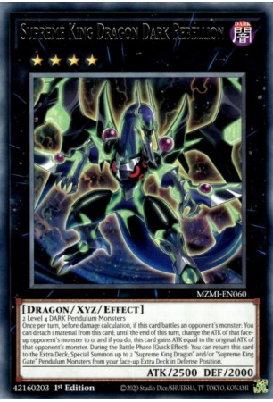 Supreme King Dragon Dark Rebellion - MZMI-EN060 - Rare