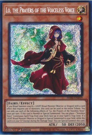 Lo, the Prayers of the Voiceless Voice - PHNI-EN019 - Secret Rare