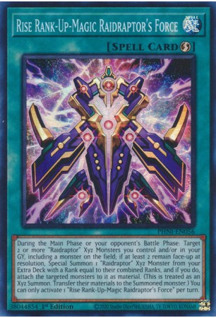 Rise Rank-Up-Magic Raidraptor's Force - PHNI-EN056 - Super Rare