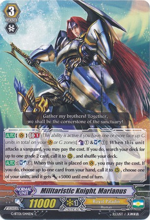 Militaristic Knight, Marianus - G-BT01/044EN - C