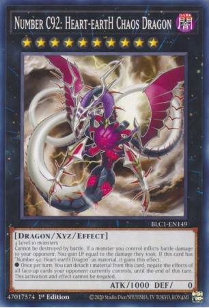 Number C92: Heart-eartH Chaos Dragon - BLC1-EN149 - Common