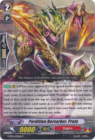 Perdition Berserker, Preta - G-BT01/070EN - C